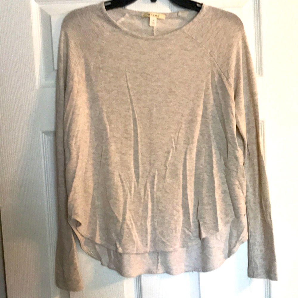 Cream colored long sleeve tunic